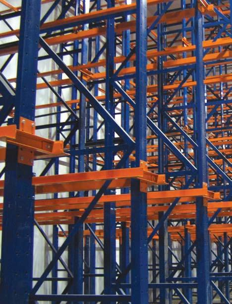 significant increase in pallet storage density.
