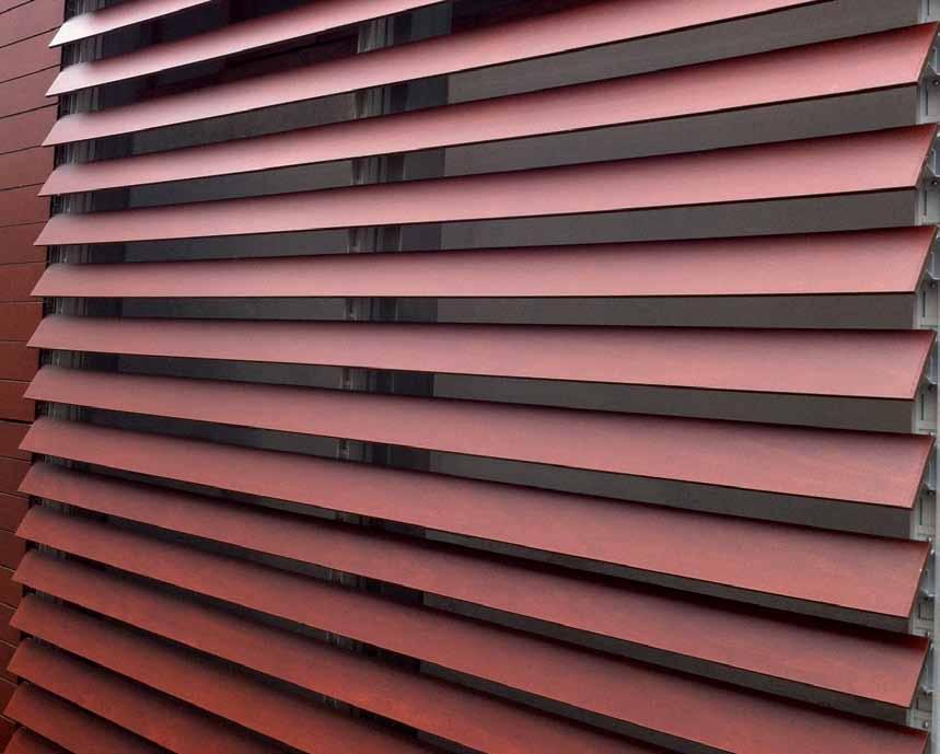 LOUVERS Louvers are the perfect complement for ventilated façades since