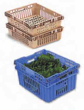 AGRICULTURAL CONTAINERS Leafy vegetables Citrus Fruits Stone Fruits Vegetables Organics Grapes Berries Potted and Bedding Plants Reliable handling, processing,