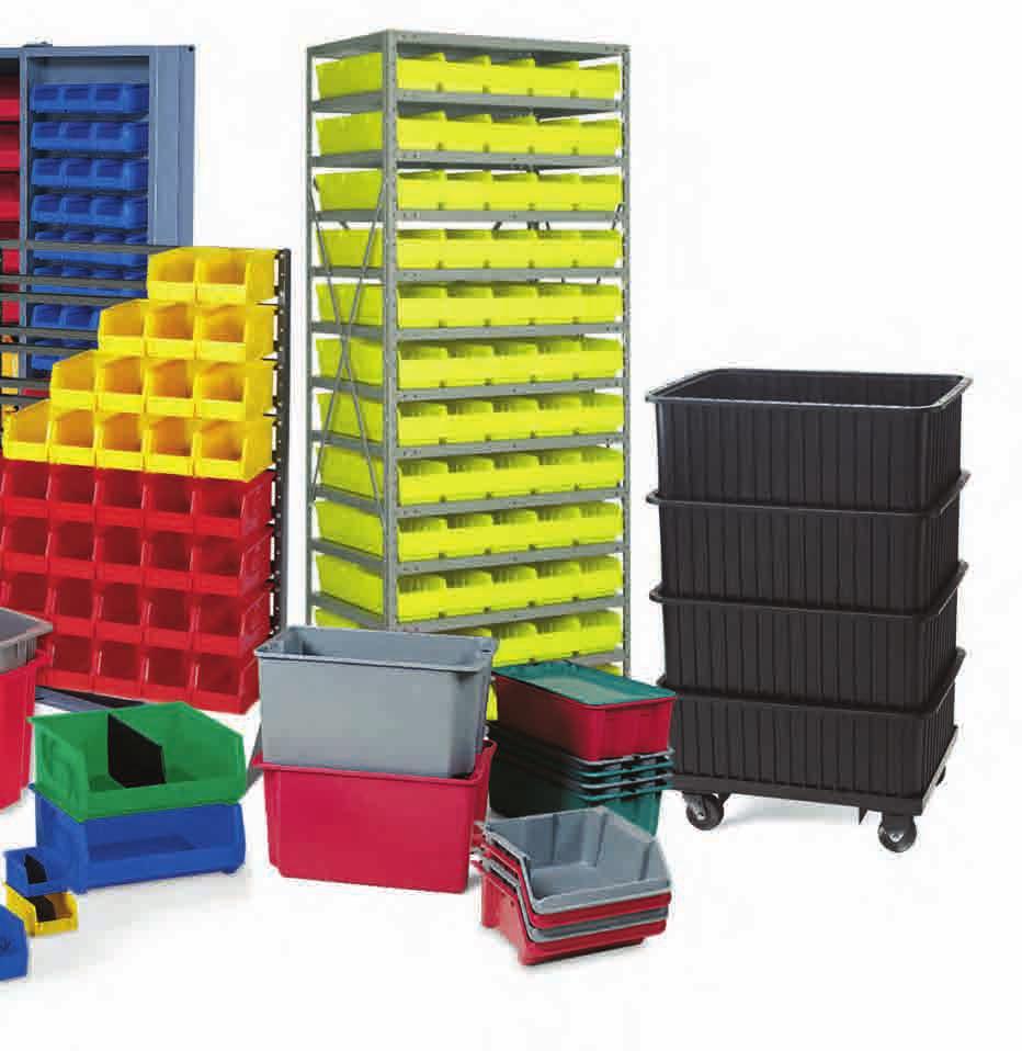 A wide array of products for all types of storage and organizational needs, some manufactured in ESD protective materials, are available through knowledgeable dealers and distributors who are