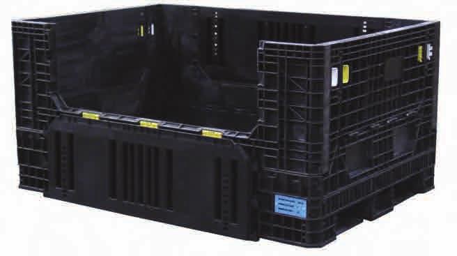The BulkPak 7848 HDR Series containers were designed to handle extremely long, hard-to-fit parts. These containers are structural-foam molded in high-density polyethylene for durability.