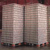 TOP CAPS AND TOP FRAMES Aluminum Cans PET Bottles Glass Bottles Rigid Packaging Pharmaceutical Packaging Top Frames protect product during storage and transport by unitizing full pallet loads of