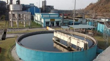 After treatment the water is reused in coke quenching.