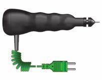 133-040 black ball probe Ø50 mm This black ball probe is designed to the radiation temperatures in hot cupboards, ovens etc.