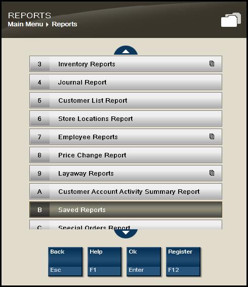 Select Ok to save the report. 5. The Report Criteria Saved or Running in Background prompt displays, select Ok.