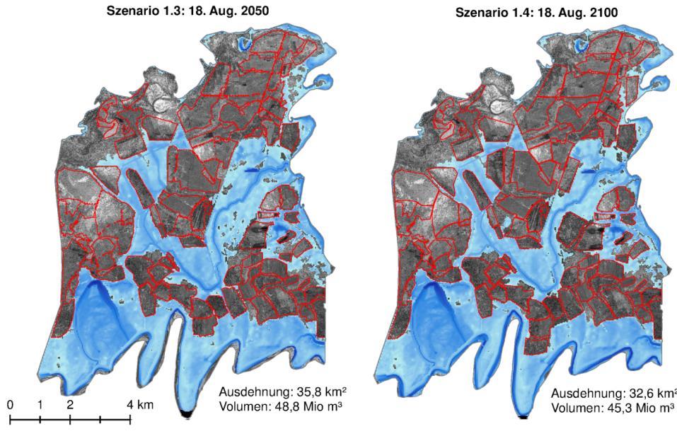 Yengibazar (Tarim River middle reach) 2004 Changes in flooding by land use changes 12