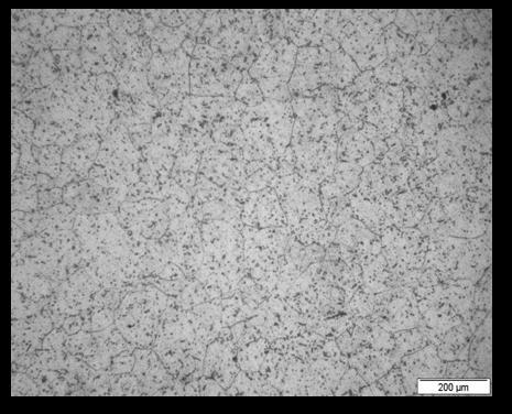 50 m Fig. 4.2: Optical micrograph of normalised aluminium. For further determination of the impurity elements which are present in aluminium we have done EDS experiments.