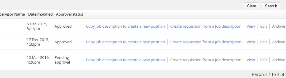STEP 2: Once prompted to the Job Descriptions page, choose the appropriate position.