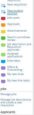 Bulk update to jobs STEP 1: Click the Manage jobs link on the right side menu of