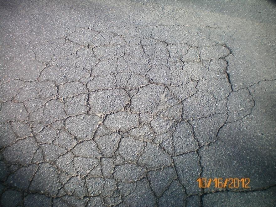 Overlay or reconstruction required in the advanced stages. Block Cracking Alligator Cracks Interconnected cracks forming small pieces ranging in size from about 1 to 6 are alligator cracks.