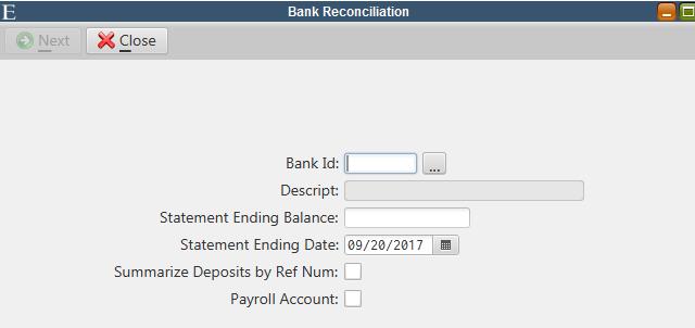 Bank Reconciliation Highlights of the MCSJ Bank Reconciliation changes include: Improved interface with running totals of cleared and outstanding transactions and a live reconciliation difference