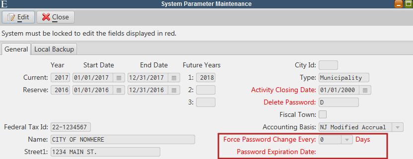 General System Features Require Password Resets A system administrator can now require users to reset