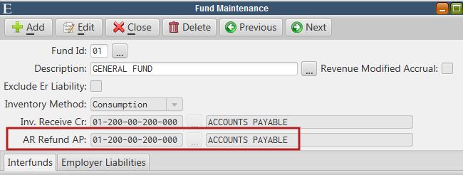A/R Refunds A/R Refunds The Create Misc A/R Refund Payments routine has been added to handle refunds of credits/overpayments for A/R Customers.