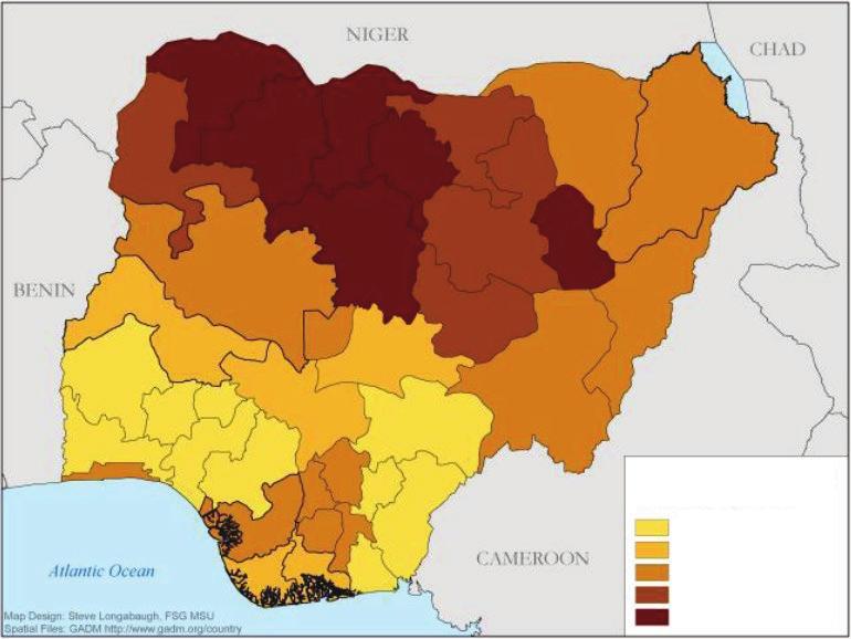 Maize Farming and Fertilizers: Not a Profitable Mix in Nigeria 107 Map 12.1 Inorganic Fertilizer Use on Plots in Nigeria, 2012 a.