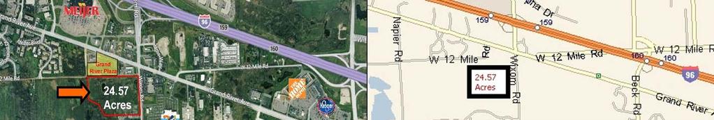 24.57 ACRES OF COMMERCIAL LAND WITH WIXOM ROAD FRONTAGE 24.