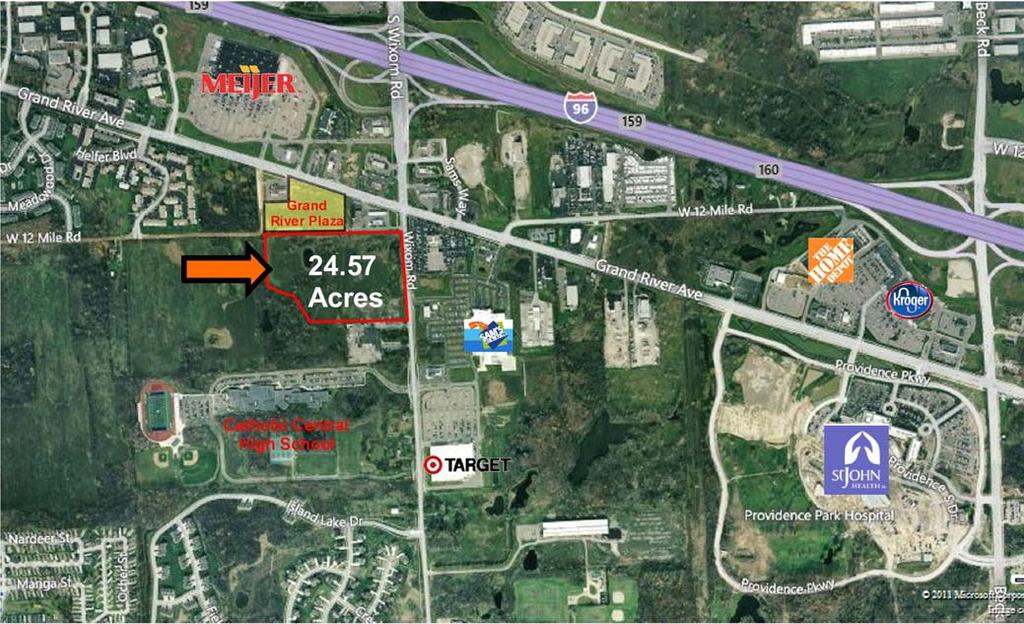 SURROUNDING AREA - AERIAL Immediate Access to I-96