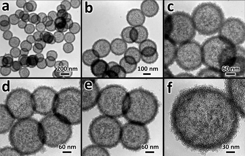 SI-1 TEM Characterization of TMSi Four different kinds of spherical transition metal silicates (TMSi) were prepared in