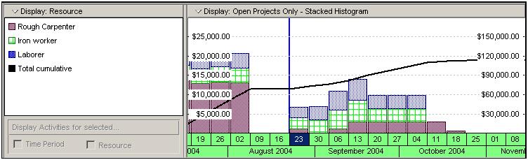 Tips and Tricks Stacking Multiple Resource Bars in a Profile In P3, the Resource/Cost Profile displays a histogram that tracks