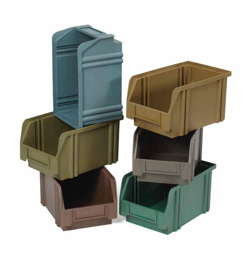 EXTRAORDINARILY ABRASION-RESISTANT STACKABLE BOXES