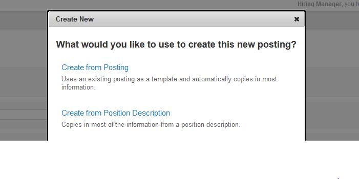 A pop-up box will open. Choose the Create from Position Description option. a.