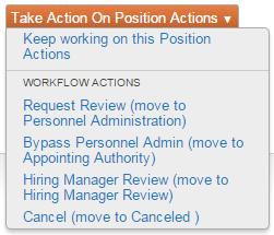 12. After completing all sections, review changes on the Position Actions Summary tab. Check all information entered for accuracy and make additional edits if necessary.