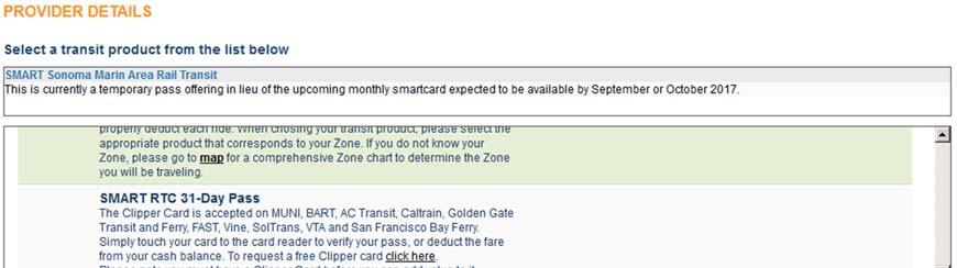 5. Scroll down, and select the SMART RTC 31-Day Pass with the price of $100.00. 6.