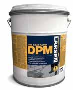 Larsen One Coat Rapid DPM is a 2-pack rapid curing epoxy liquid applied surface construction moisture suppressant ideal for fast-track applications.