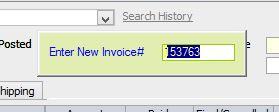 From the invoicing screen click on add * Accept or change the default invoice number and then click the customer name from the drop down.