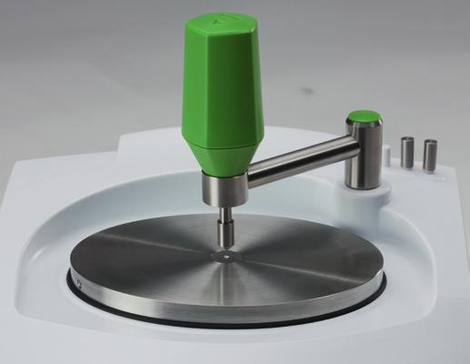 Experience has shown that ideal results from powder samples have been achieved by placing just enough sample to cover the crystal area. The sample height should not be more than a few millimeters.