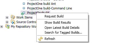 MS-Build support Build Request Build History view