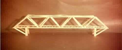 toothpicks to form a roadbed, use the gaps of