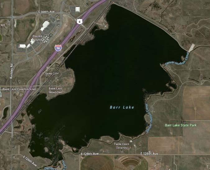 4-22 Secondary Area ~ 25% Primary Area ~ 75% Figure 4-11. Assumed Annual Floc Depositional Areas in Barr Lake.