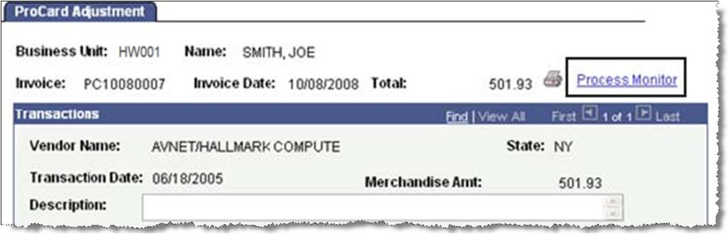 Accounts Payable (Zip 0041) by the 10th of the month. This section demonstrates how to print your ProCard Adjustment Report.