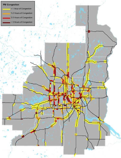 Performance Measures Recurring Congestion Loop detector and INRIX speed data Data obtained from MnDOT 2015 Congestion Report