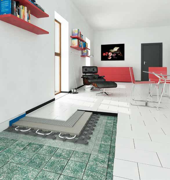 4 th 8 6 5 4 3 2 7 1 1 Existing ceramic flooring 2 Primer Eco Prim T 3 Thin underfloor heating system 4 Smoothing compound