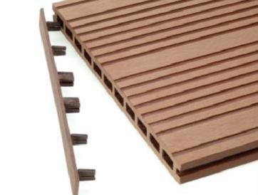 fixing clip provides vertical screw fixing and allows individual decking boards to be removed for
