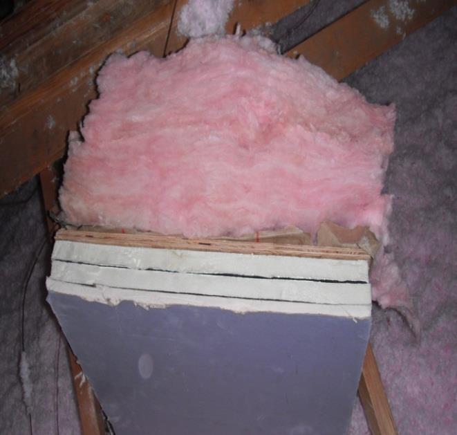 prevent any insulation and unconditioned air from entering the living space.