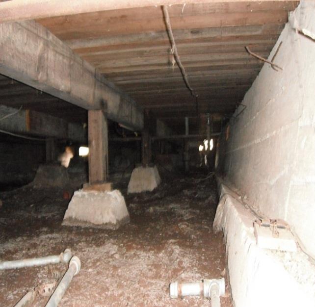 Vapor barriers Moisture in the crawlspace creates a humid environment underneath the floors, which can