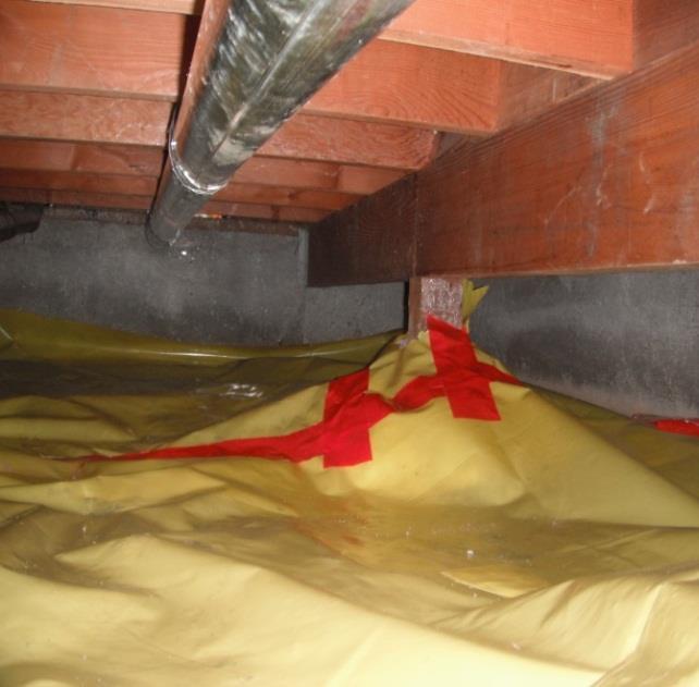Laying a vapor barrier will minimize these problems and also reduce that musty smell that often passes