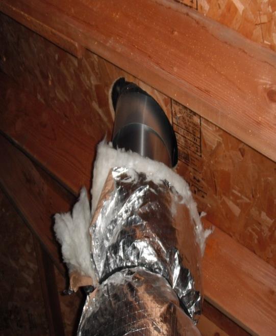Correct: The ducts are lowered and straightened to provide optimum airflow.