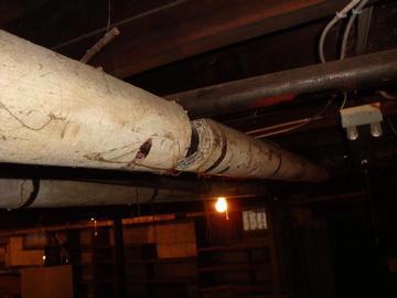 Chimney condition: Good Pier/support post material: Steel Support column condition: Appears intact Floor drainage: None noted Sump pump: None noted Floor structure above: Wood joists Insulation