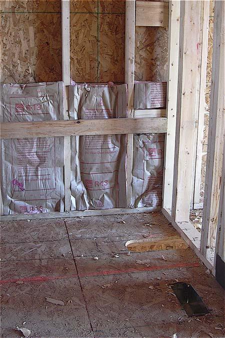 walls have been fully insulated First insulation