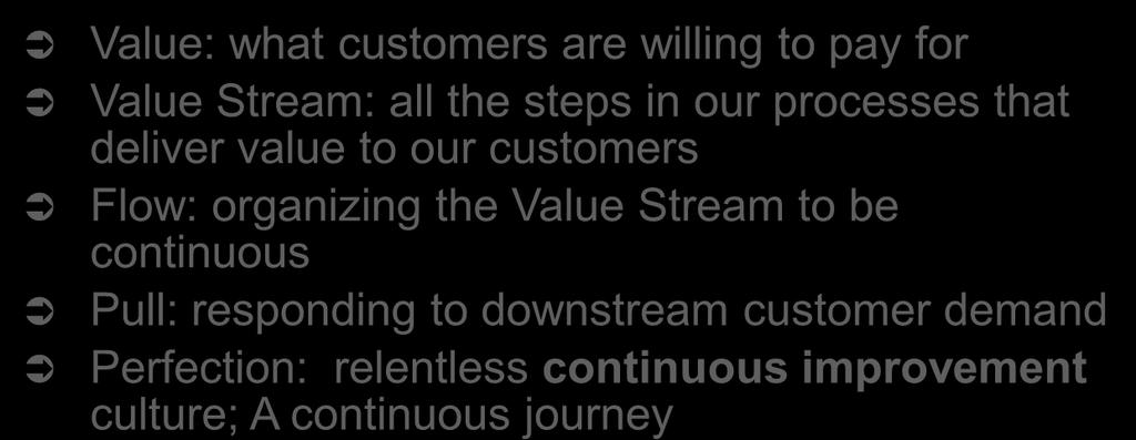 customers Flow: organizing the Value