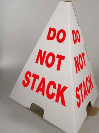 300 1 Do Not Stack Cones Do Not Stack Cones are an effective way to prevent shipping and storage