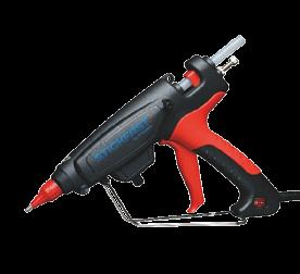 142 THE BOOK OF PACKAGING SOLUTIONS PRODUCTS ACCESSORIES Glue Guns & Adhesives Gain speedy and accurate application with staying power, using this high performance range of glue guns.