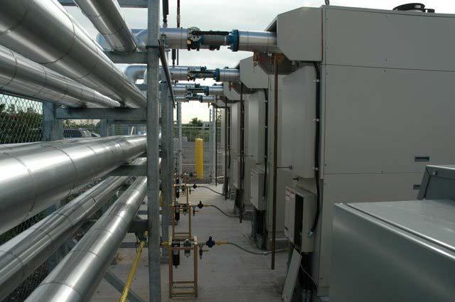 summer for cooling via absorption chillers (trigeneration) Heat capture, storage and re-use for