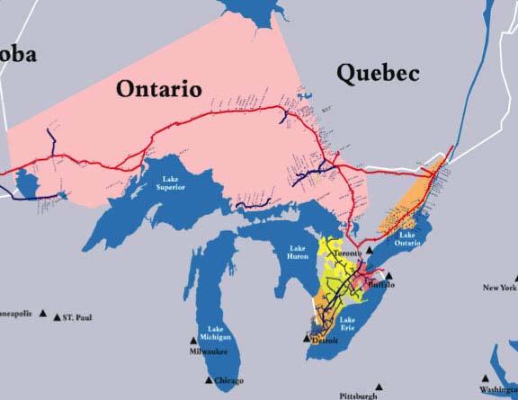 Union Gas Franchise rights in Southwest, Northern & Eastern Ontario 1.
