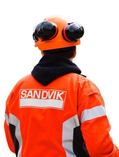 SAFETY FIRST Sandvik s objective is zero harm to our people, the environment we work in, our