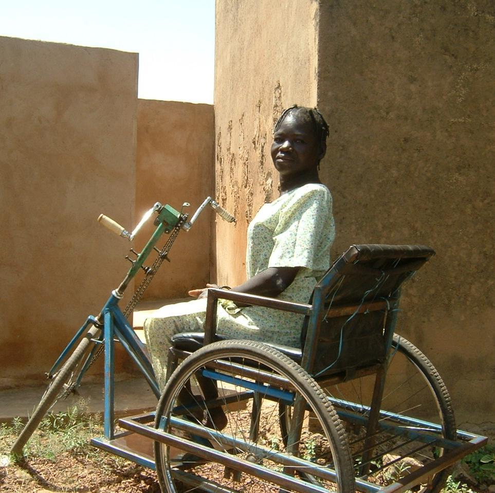 Photo: WaterAid Burkina Faso People living with disabilities, like this young woman from Yake, often have difficulty accessing traditional latrines.