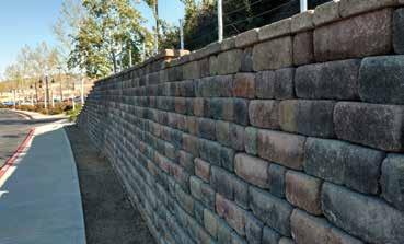 This product allows for use as retaining walls, freestanding border walls, planters, stairs or